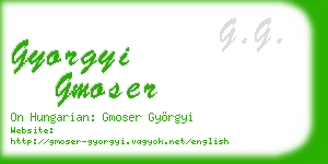 gyorgyi gmoser business card